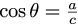 余弦（cosine） cosθ的公式