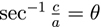 反正割（arcsecant） arcsecθ的公式