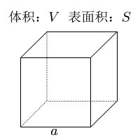 立方体的体积/表面积